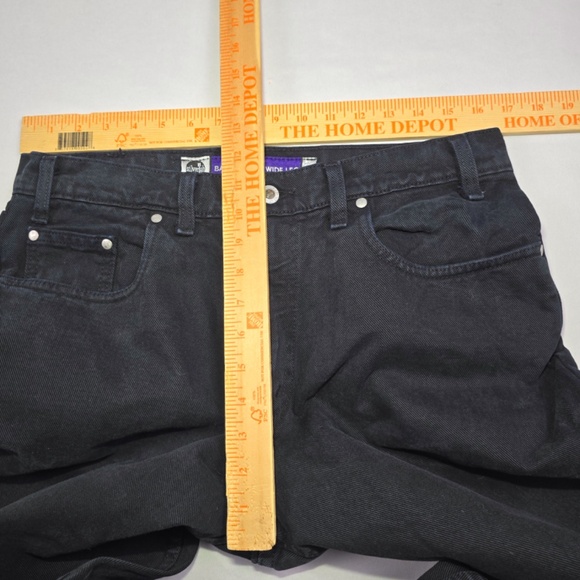 Vtg 90s Y2K Levi's SilverTab Black Denim Baggy Mega Wide Leg Jeans Skater - Picture 9 of 12